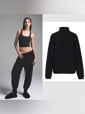 SKIMS Cozy Knit bouclé collection set includes pullover, crop tank, joggers LXL